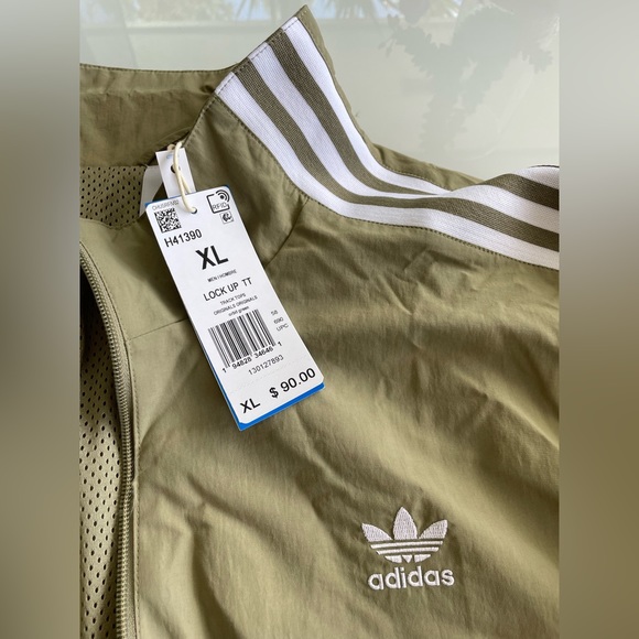 Adidas Olive Track Jacket - Picture 3 of 4